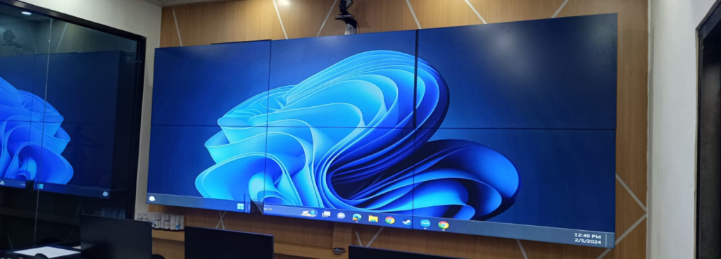Instalasi video wall Evoview di KODAM Jaya Jakarta