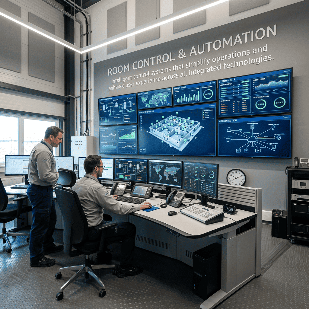 Room control and automation solution dari smart technology system integrator